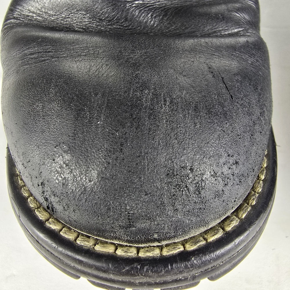 Ugg Womens Black Brooks Shearling Lined Winter Casual Suede and Leather Size 7 - Picture 11 of 14